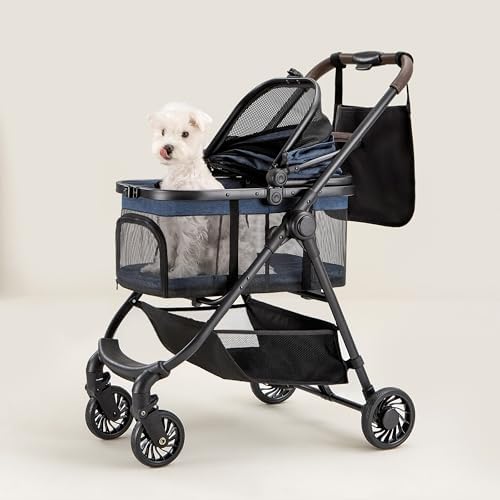 Amazon.com: OJCME 3 in 1 Pet Carrier Stroller with Detachable Carrier ...