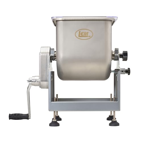 LEM Products BigBite 25 Pound Capacity Tilt Meat Mixer, Stainless Steel, Motor or Grinder Not Included