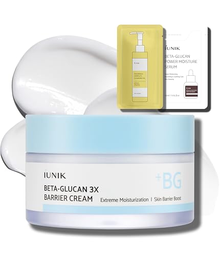 IUNIK-Beta-Glucan-Non-Sticky-Deep-Moisture-Hydration-3x-Barrier-Cream-DayNight-Moisturizer-Quick-Absorption-Barrier-Strengthening-for-Sensitive-Dry-Skin-with-Shea-Butter-Panthenol-Korean-Skincare