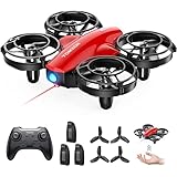 Tomzon ドローン マルチプレー対戦型 子供向け 100g未満 24分飛行時間 初心者 室内 バッテリー3個 トイドローン ワンキー離着陸 放り投げ飛行 ヘッドレスモード 高度維持 宙返り サークル飛行 高速回転 プレゼント 国内認証済み A24 赤