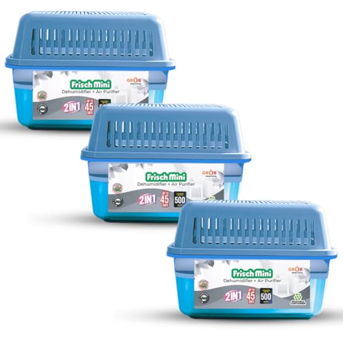 Image of Frisch Mini Dehumidifier, Blue, Pack of 3