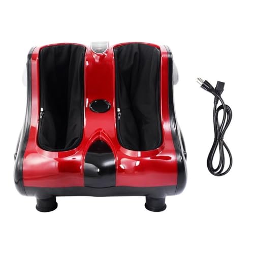 Masajeador Shiatsu para Pies, Pantorrillas y Piernas Pemberly Row, 19,7" x 17,7" x 17,7", construcción de plástico, acabado rojo, ajuste de velocidad, diseño ergonómico, funciones de calentamiento y amasado para relajación miniatura 3