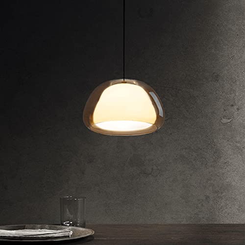 Lustre E27 en verre pour éclairage de restaurant et chambre - 4