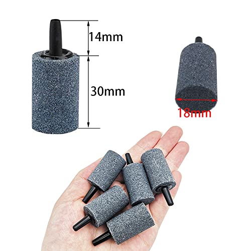 CTRICALVER Aquarium Luftpumpe Zubehör, mit 2wege-Luftstromregelung Wasserpumpensplitter Verteilerhebeladapter, 3M Luftschlauch, Sauerstoff Stein, Rückschlagventile, Saugnapf-Clips