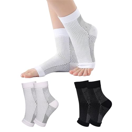 Sootherelieve Compression Socks, Sweat-Wicking Breathable Compression Socks, Open Toe Foot Sports Running Pressure Socks