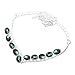 925 Silver Plated 12.50ct Genuine Labradorite Necklace