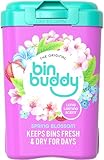 Bin Buddy Fresh Spring Blossom 450 g, Müllerfrischer Deodorierpulver, lässt Ihren Mülleimer großartig riechen, geeignet für Innen- und Außeneimer