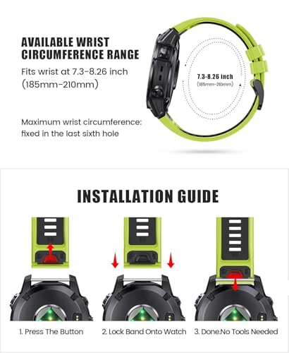 Correas de reloj de silicona para evitar rozaduras de sudor 5