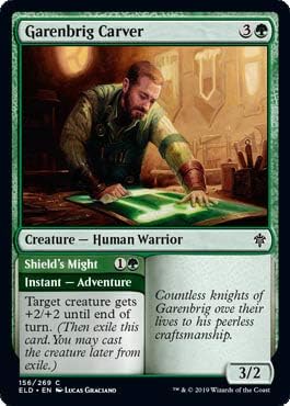 Garenbrig Carver // Shield's Might - Foil - Showcase