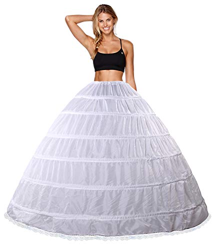 Babydress Enagua Aros Enaguas Enteras Crinolina 6 Aros para Mujer Faldas Vestidos para Mujer Underskirt Cancan Enagua cancán Enagua de la Boda Accesorios de la Boda Enaguas Falda Petticoat