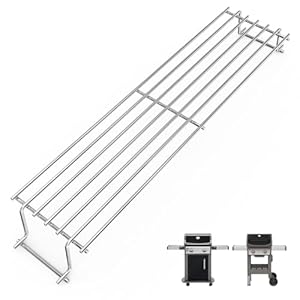 Uniflasy 63, 5cm 7641 Edelstahl Warmhalterost für Weber Spirit 300 Grills Serie, Spirit E310 E320 E330 S310 S320 S330 SP320, Spirit 700, Weber 900 Gasgrill, Edelstahl Warmhalterost, 1 Packung