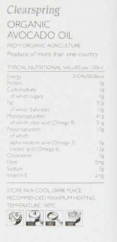 Clearspring Organic Unrefined Avocado Oil 250 ml