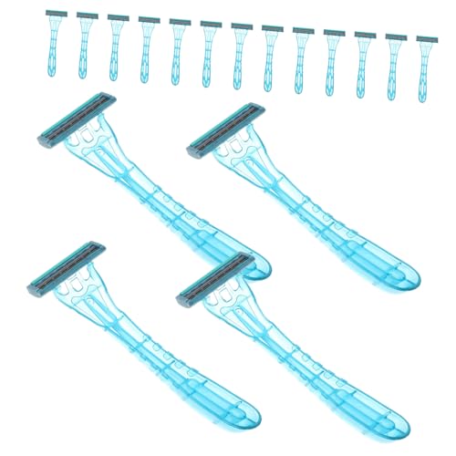 Beavorty 20 Piezas Maquinilla De Afeitar Shavers Para Menos De Afeitar Mujeres De Afeitar Maquinillas De Afeitar Para Hombres Mujeres Afeitadoras Acero Inoxidable Blue