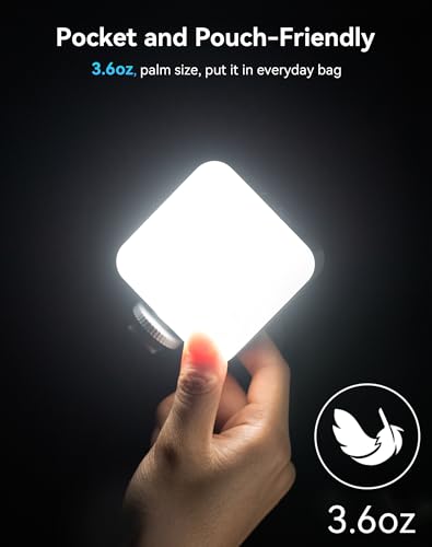 Image of SmallRig P96 Mini LED Video Light, Bi-Color 2700-6500K CRI 95+, 2200mAh, Portable Camera Lights with Cold Shoe for Content Creator Vlogging, Compact Photography Lighting for TikTok, YouTube Streaming | Cri 95 Plus for Accurate Color, Built-in 2200mah Rechargeable Battery, Up to ~100 Minutes Runtime, 0-100% Dimming