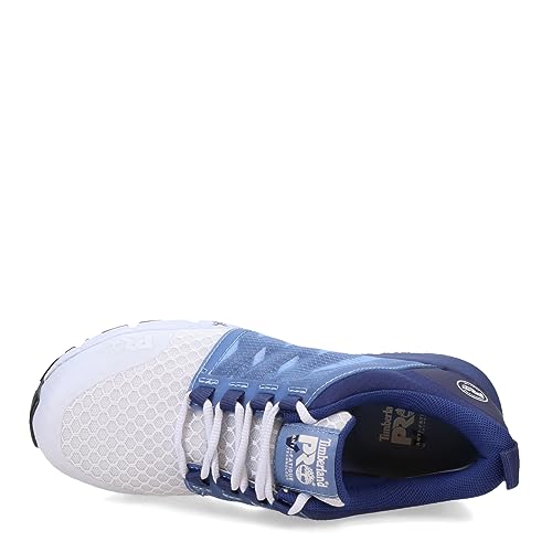 Image of Timberland PRO Women's Radius Composite Safety Toe Industrial Athletic Work Shoe, Blue /Ice, 10W