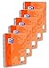 Produktbild Oxford Touch Collegeblock B5, liniert, 80 Blatt, koralle, 5er Pack