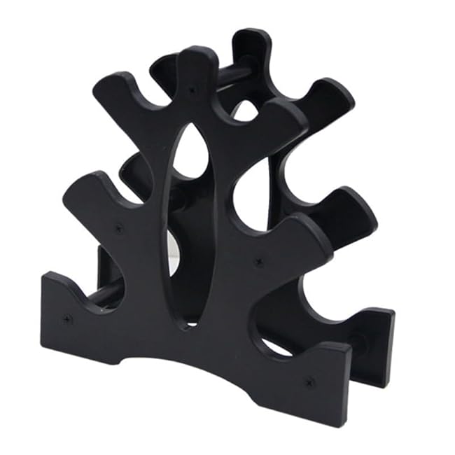 Neoprene Dumbbell Rack Hand Weights Bracket Display Storage Stand Organizer Lightweight Plastic Assemble 6 Position Holder for Hand Weight Dumbbells 1LB-15LBS Gym Fitness