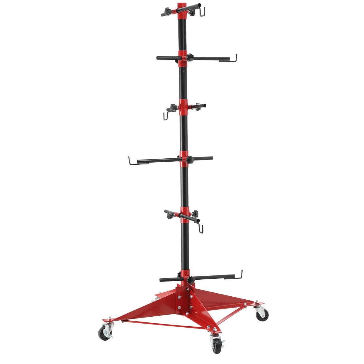 47*47*120cm Auto Lackierständer Drehlackierständer Verstellbare Lackierbock Montierbock Montageständer Kohlenstoffstahl für Aufhängungskotflügel, Stoßstangen, die hängende Autoteilen (klein)