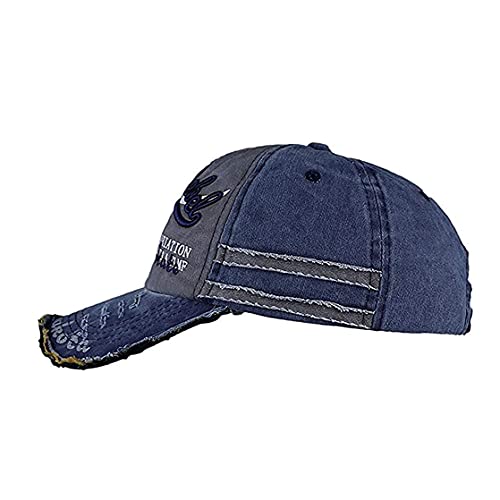 Image of Handcuffs Denim Stylish Cap for Men Women | Baseball Cap Adjustable Free Size | Sports Caps for Men & Women | Casual Gym Running Cricket Cap | Unisex Adult Summer Hat