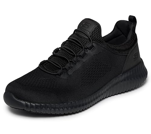Skechers Men's Cessnock Food Service Shoe, Black, 13 Wide