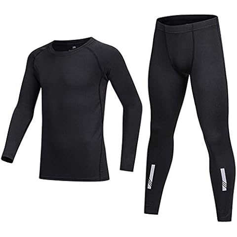 BUYKUD Kids' Warm Thermal Underwear Set Cover