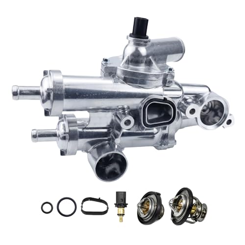 COILFRDS Thermostat Housing Assembly Thermostat Kit 68003582AB Compatible For JEEP COMPASS 07-17 For DODGE JOURNEY 09-20 JEEP PATRIOT 07-17 For DODGE AVENGER 08-14 1.8L 2.0L 2.4L 4CYL