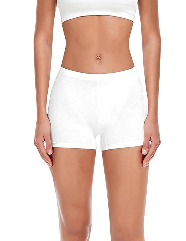 Women's High Coverage Super Combed Cotton Elastane Stretch Mid Waist Boy Shorts with Concealed Waistband and StayFresh Treatment for Girl Women-image-24