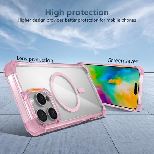 Coque fine pour iPhone 16 Pro transparente magnétique haute résistance - 6