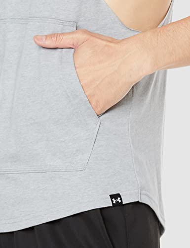 Sweat à capuche sans manches BSR gris taille S pour musculation intensive