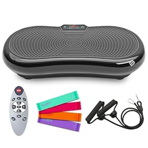 Bluefin Fitness Ultra Slim Power Vibration Plate | Vibro Shaper | 5 Programs + 180 Levels | Bluetooth Speakers | Easy Storage | Sleek UK Design