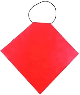 AIMALL PROPELLOR SAFETY SIGNAL FLAG - HI-VIS ORANGE PVC - Boat/Marine/Trailer/Long Load, 11.8x11.8 Inches, 0.014 Inch Thick
