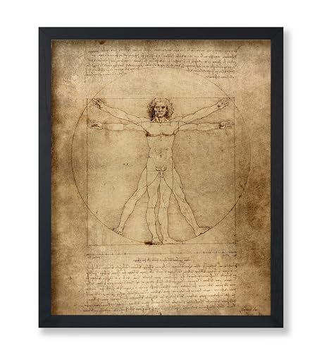 Poster Master Vintage Leonardo Da Vinci Poster - Retro Vitruvian