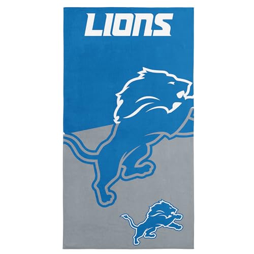 Image of Northwest NFL Detroit Lions Microfiber Beach Towel, 30 x 60 Inches - Quick Dry, Sand Resistant, Lightweight, Highly Absorbent, Incisor Design