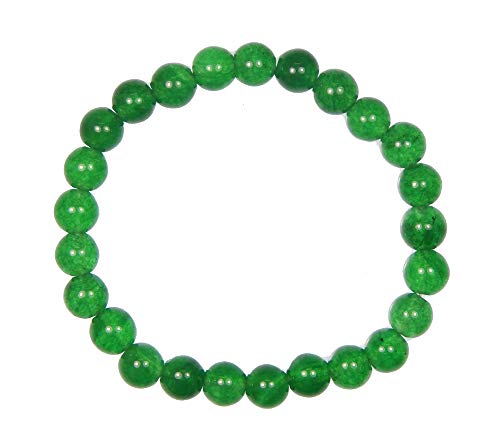 Image of Gemstone Beaded Bracelet 8mm Healing Stone Band Balancing Stretch Wristband for Men Women