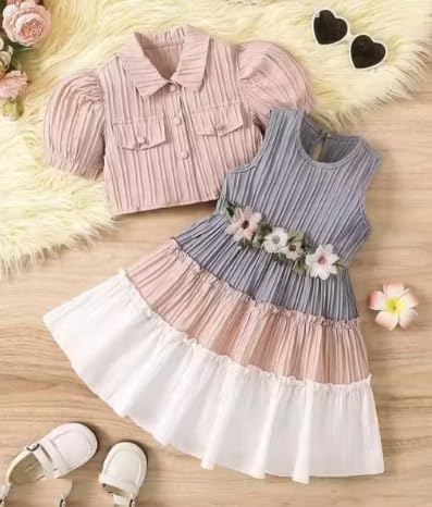 Cutiepie Girls Top & Bottom Sets Cotton blend Baby Girls and Girls dress|Frock& Dresses-image-39