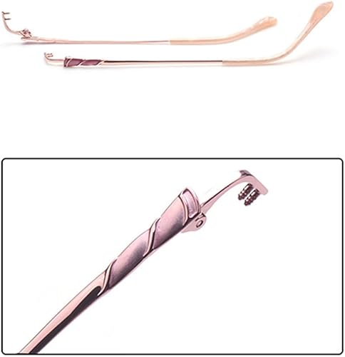 Miniatura 2 de QYAJS 1 par de brazos de marco de metal sin montura gafas piernas gafas gafas reemplazo templo, Oro