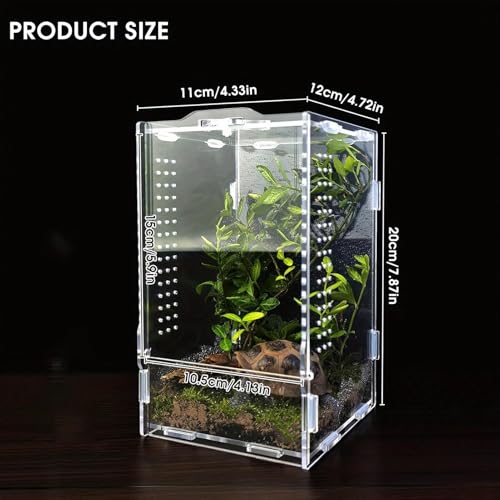 Terrarium pour sauteurs avec aération optimale pour boîte d'alimentation sûre