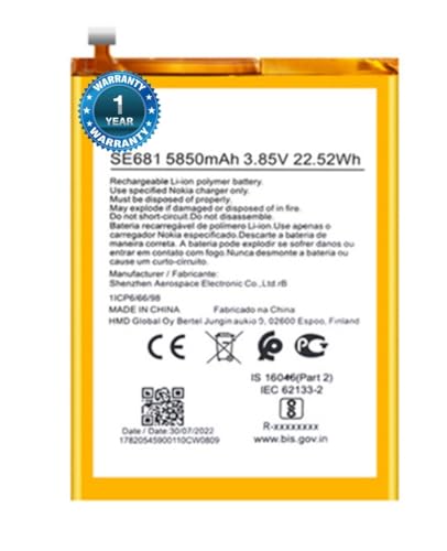 Image of Original SE681 Battery for Nokia C30 Battery with 1 YearWarranty** (SEPAG90)