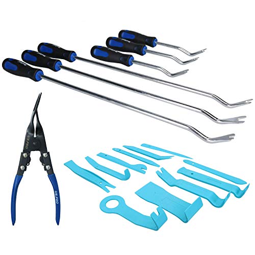 Pinces pour clips rivets et panneau porte de voiture outil démontage garniture