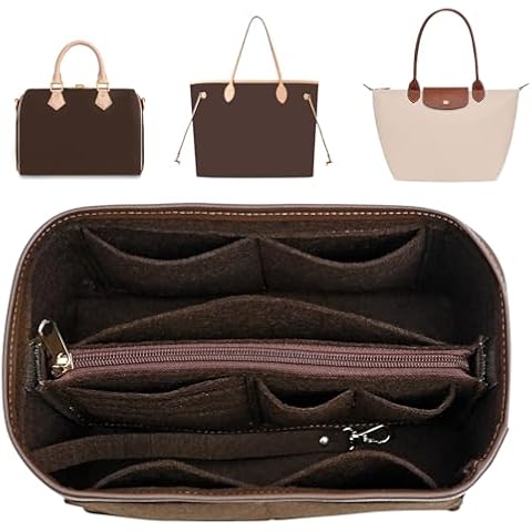 LOUKAYCCI Purse Organizer Insert for Longchamp Le Pliage,City,Nevefull and Speedy Tote Bag and More Cover