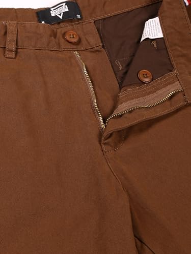 Image of Thomas Scott Men's | Solid | Light Weight | Breathable Fabric | 4 Pockets | Mid Rise | Slim Fit | 100% Cotton | Button Waist | Chino Trouser | Pants