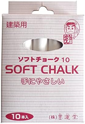 墨運堂 ソフトチョーク 白色 10本 30381