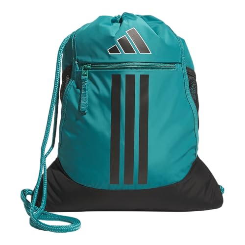 Image of adidas Alliance Sackpack - Drawstring Backpack for Sports, Small Gym Bag