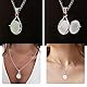 ZhongShuang 3 Pcs Plötzlich Meerjungfrau Kette Mermaid Medaillon, Kette Mädchen Edelstahl Meerjungfrauen Anhänger Schmuck Halsketten, Kette Damen,Passend Für Damen Und Mädchen (Blau Rot Weiß)