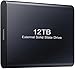 Produktbild 12TB Externe Solid State Drive Portable SSD Festplatte USB-C USB 3.1 Externe Festplatte kompatibel für PC Desktop/Laptop, Mac, Xbox, PS4 (12TB, Schwarz)