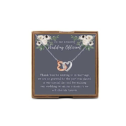 OKEYCH Wedding Officiant Thank You Gift - Amazing Officiant Necklace, Planner Jewelry, Coordinator Gift