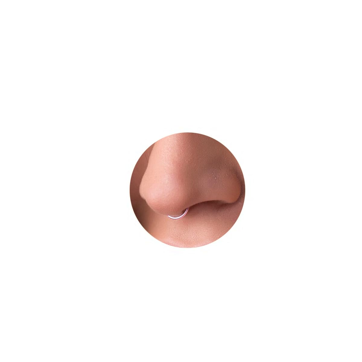 Ldurian Nose Rings for Women, Gold Hypoallergenic Nose Ring Hoop, 316L Surgical Steel Septum Cartilage Earring, 20G 18G 16G 14 Guage Diameter 5mm to 16mm Body Piercing Lip Jewelry