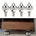 Tissting 4 Pcs Speaker Spikes M6/M8/M10/M12 Stainless Steel HiFi Shock Absorber Isolation Pucks Speaker Resonance Feet Spikes for Amplifier CD DVD Player(M8)