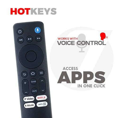 Image of 7SEVEN Compatible with Mi Redmi FireTv OS 7 Remote for L32R8-FVIN L43R8-FVIN L32MA- FVIN Model Suitable for F Series 32 43 Inch Television Bluetooth Voice Command Control - Pairing Must