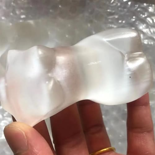 Selenita cristal natural cuerpo femenino tallado para adorno decorativo 5